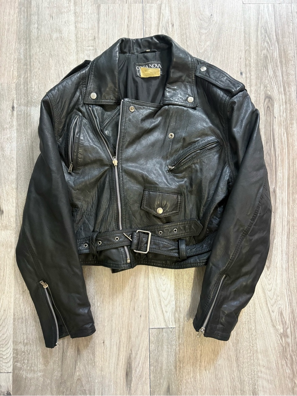 Vintage Cosanova Genuine Leather Moto Jacket